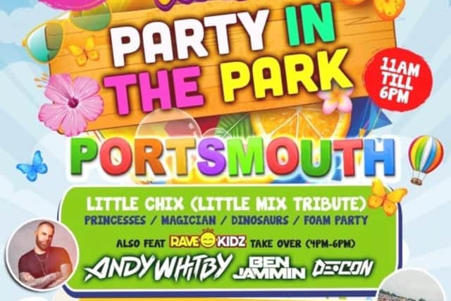 The Kids Party in the Park event on Sunday at Castle Field