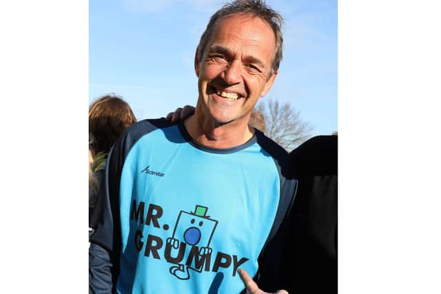 Dean Spicer at Lakeside parkrun, Portsmouth, in 2018