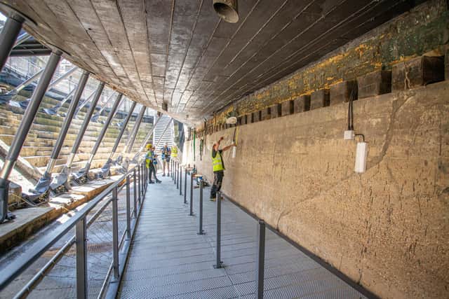 HMS Victory recently opened the underneath of its hull to visitors for the first time in 100 years on 11 August 2020.
Picture: Habibur Rahman