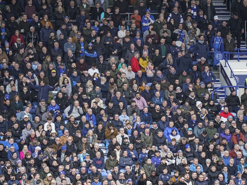 Check out our brilliant gallery as Pompey fans roared their team on to victory over Northampton. Pics: Jason Brown.