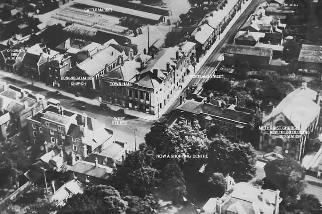 Old Fareham remembered with some locations marked.  Picture: Mary Spencer.