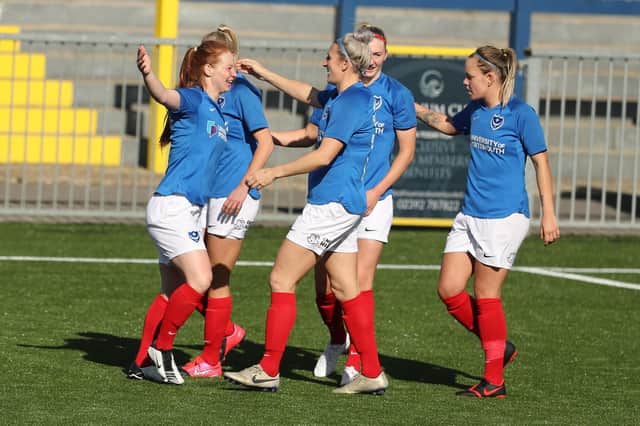 Pompey Women return to action this weekend for the first time since December 12, aiming to extend their 100 per cent seasonal record at Westleigh Park in the FA Cup against Cheltenham. Photo by Dave Haines.