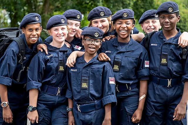 VCC cadets pictured together before the coronvirus pandemic put a stop to activities.