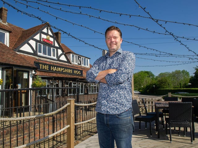 The Hampshire Hog in Clanfield, Waterlooville has a spacious beer garden. Picture: Habibur Rahman