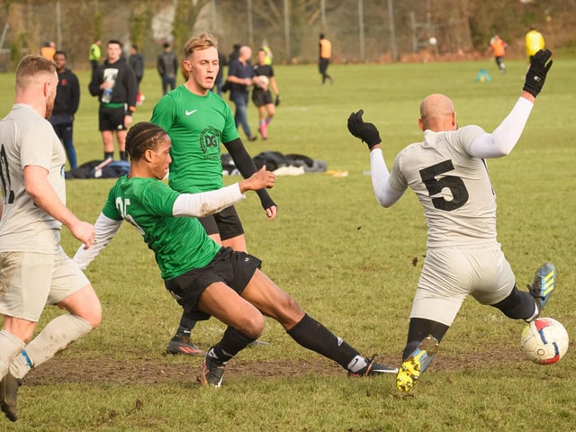 Mother Shipton (grey) v FFTP. Picture by Keith Woodland