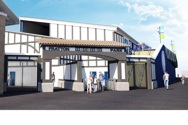 Pompey's proposed plans for the Milton End redevelopment. Picture: Portsmouth Football Club
