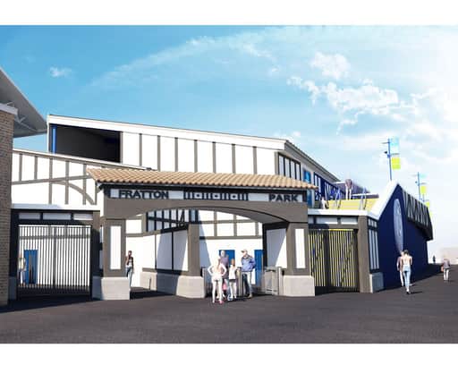 Pompey's proposed plans for the Milton End redevelopment. Picture: Portsmouth Football Club