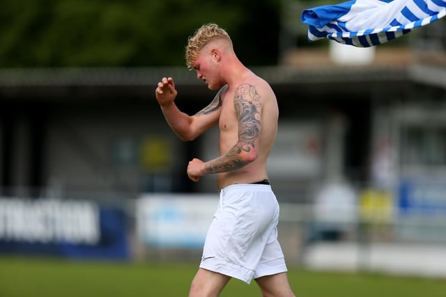 A Coach & Horses Albion player tosses his shirt in anger after being sent off. Picture: Chris Moorhouse (jpns 210523-20)