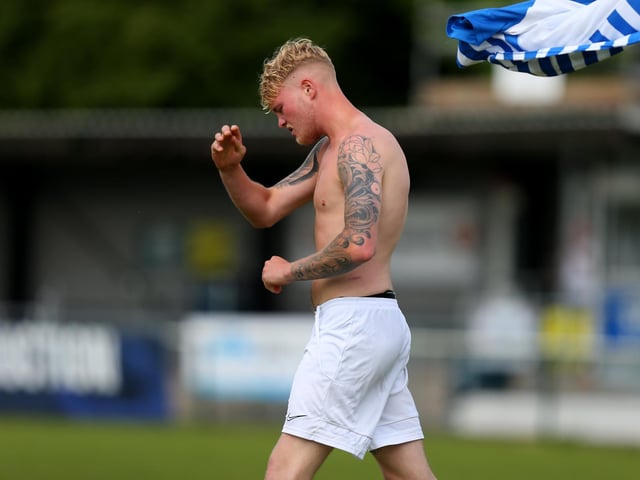 A Coach & Horses Albion player tosses his shirt in anger after being sent off. Picture: Chris Moorhouse (jpns 210523-20)