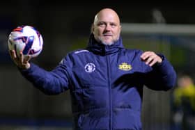 Moneyfields manager Glenn Turnbull, whose club still have 21 of their 38 Wessex League games left to play. Picture by Martyn White