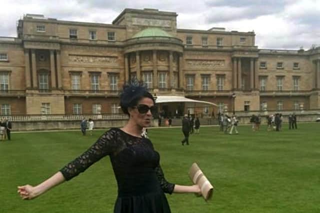 Charlene at the Buckingham Palace Garden Party in 2016.