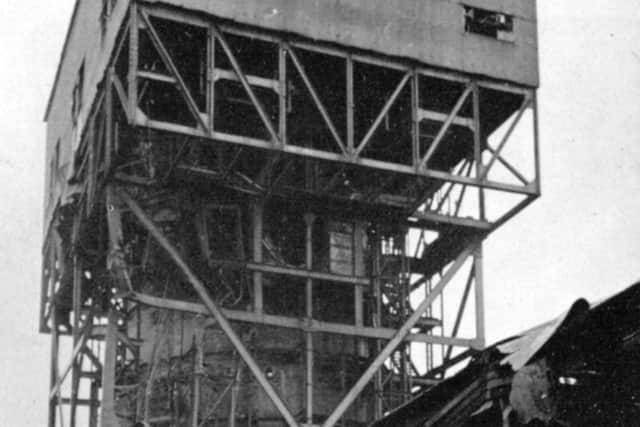 The helicopter escape tank (lower part) as originally built.
