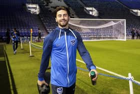 Owen Dale arrives at Fratton Park ahead of the Blues' game against Derby last Friday night.