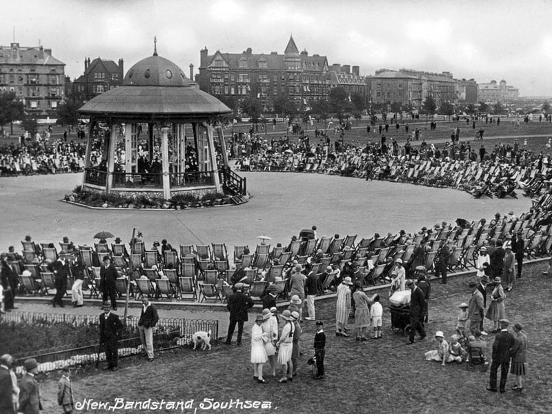The new Southsea bandstand in the 1920's. Picture: Paul Costen collection