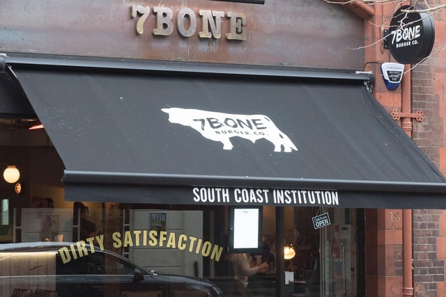 7Bone Burger Co, on Guildhall Walk, has a rating of 4.5 out of five from 1,334 reviews on Google.