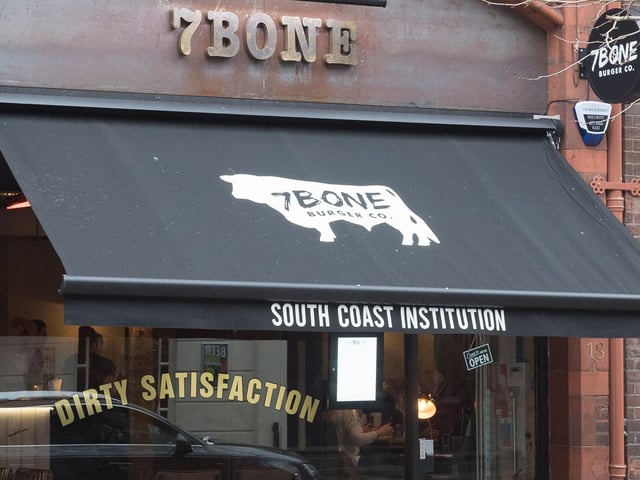 7Bone Burger Co, on Guildhall Walk, has a rating of 4.5 out of five from 1,334 reviews on Google.