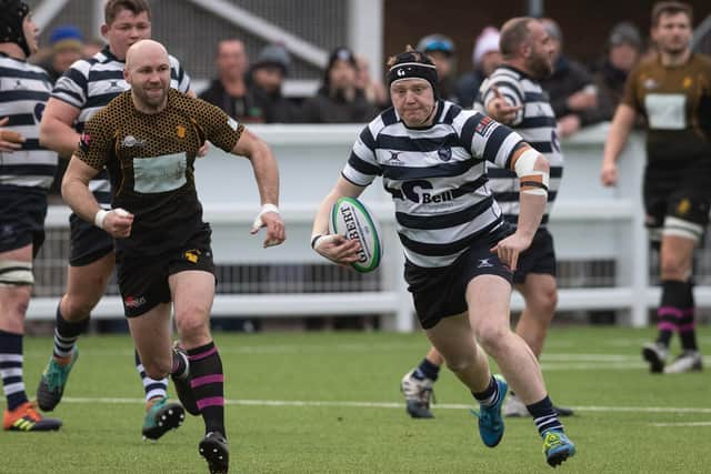 Will Owen grabbed a try for Havant. Picture: Keith Woodland (22022020-1083)