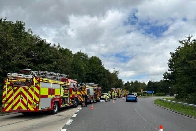 The crash happened on the A3(M) in Waterlooville. Picture: Havant Police.