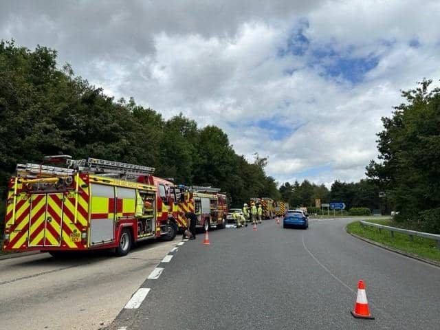 The crash happened on the A3(M) in Waterlooville. Picture: Havant Police.