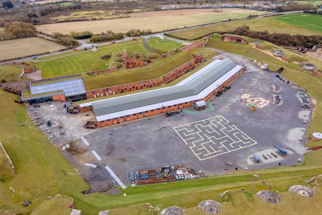 Aerial view of Fort Nelson's Parade Ground. Picture: Cunning Running Software Ltd