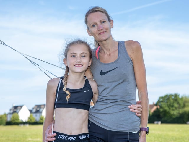Skye Granger with mum Jen. Picture by Alex Shute