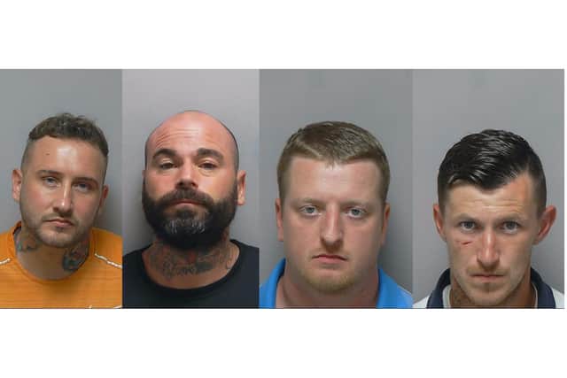 From left, Louie Comley, Ricki Tribble, Daniel Watson and Nico Alexander
Picture: Hampshire Constabulary