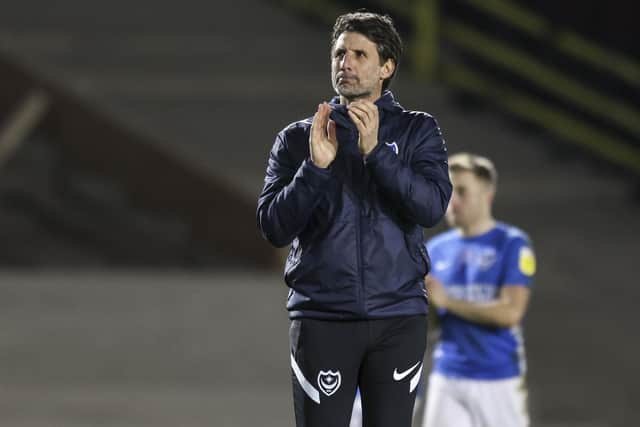 Pompey head coach Danny Cowley    Picture: Robin Jones
