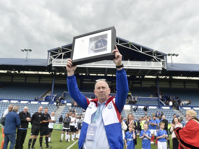 Pompey Legends v Alan Knight Celebrity XI in a charity fundraising match at Fratton Park on Bank Holiday Monday. Picture: Sarah Standing (050525-2771)