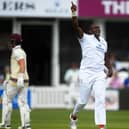 Keith Barker bagged 4-16 as Northants mustered  the lowest team total in Ageas Bowl history. Photo by Harry Trump/Getty Images