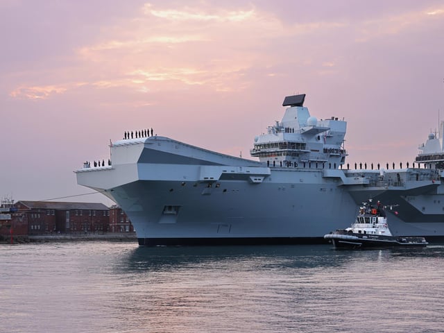 HMS Queen Elizabeth.