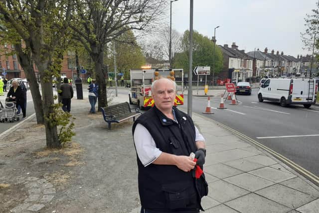 A fire has broken out in Goldsmith Avenue, Southsea in Portsmouth on April 28. Pictured: Terry Moore. Picture: Neil Fatkin