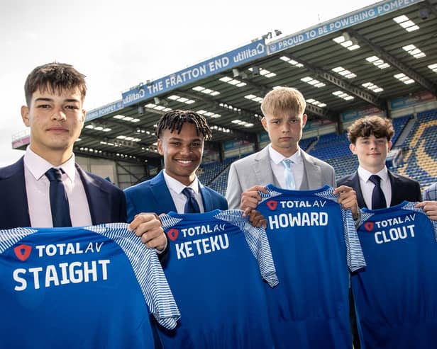 Pompey announce confirm five new academy scholars.