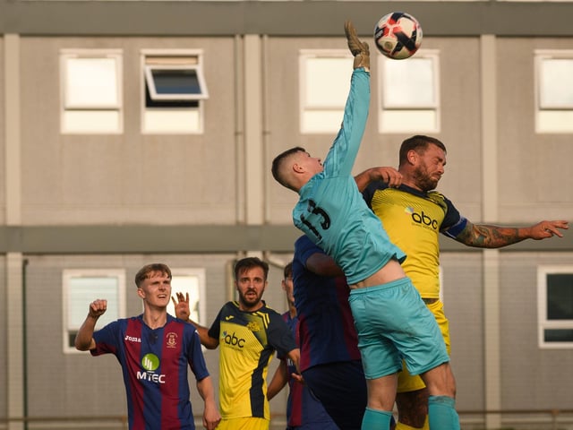 USP goalkeeper Charlie Shepherd. Picture: Keith Woodland