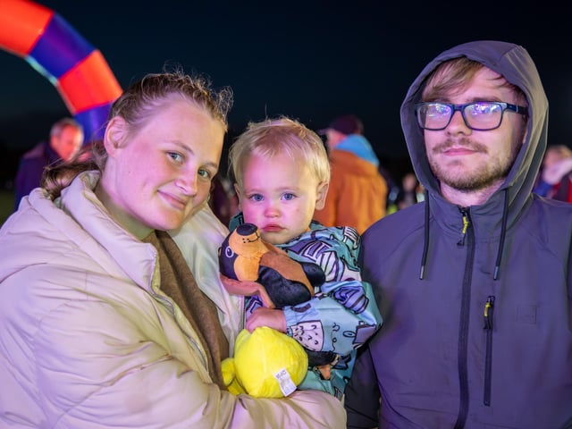 People from across the region descended onto the grounds of HMS Sultan on Thursday evening for a night of excitement, bonfire and fireworks.
Pictured - The Rook family from Gosport
Photos by Alex Shute