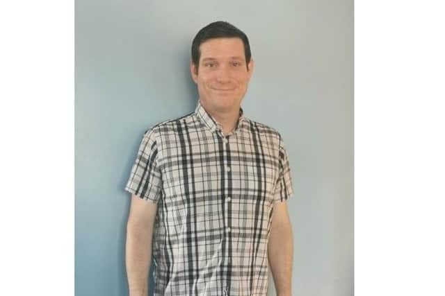 Colin Ayres, 39, had life-saving surgery using the Da Vinci at QA Hospital. Picture: PHU