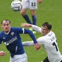 Portsmouth-born Armani Little, right, is Torquay United's top scorer this season with five goals. Picture: Andrew Roe