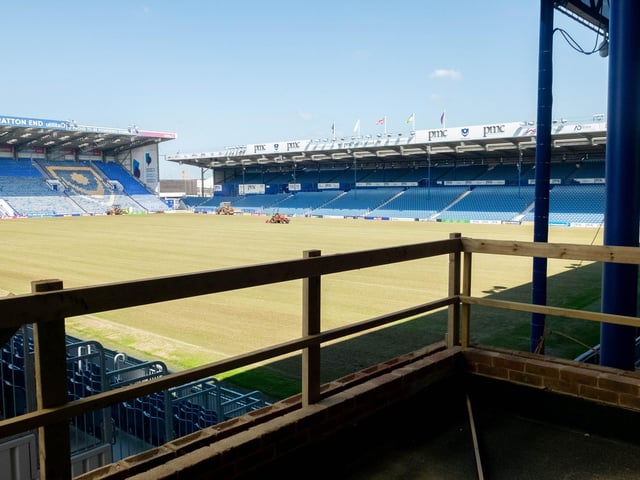 Work continues to progress in the Milton End, which will house up to 3,200 supporters when complete.