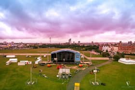 Preparations Victorious Festival 2021 on Southsea Common. Picture: Marcin Jedrysiak