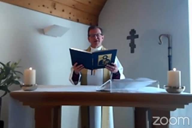 Almost 200 people watched live as the Bishop of Portsmouth, the Rt Rev Christopher Foster led the diocese’s main service – broadcast from the comfort of his own.
