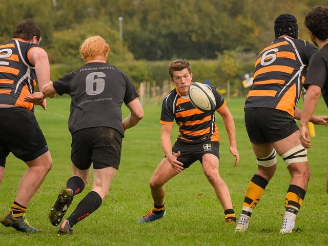Portsmouth (orange/black) v Andover. Picture by Keith Woodland