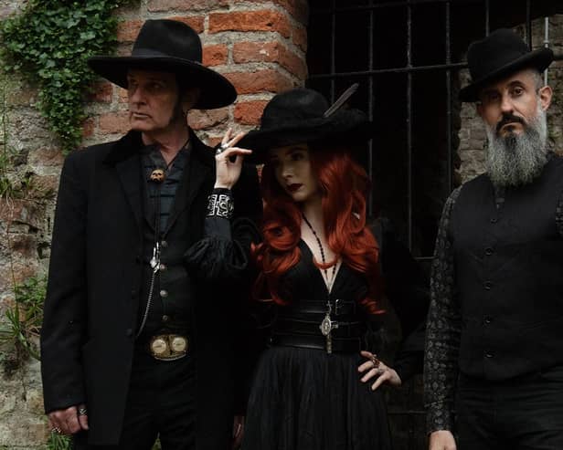 Heathen Apostles, from left: Chopper Franklin, Mather Louth and Luis Mascaro  Picture: Rebecca Van Der Schaft