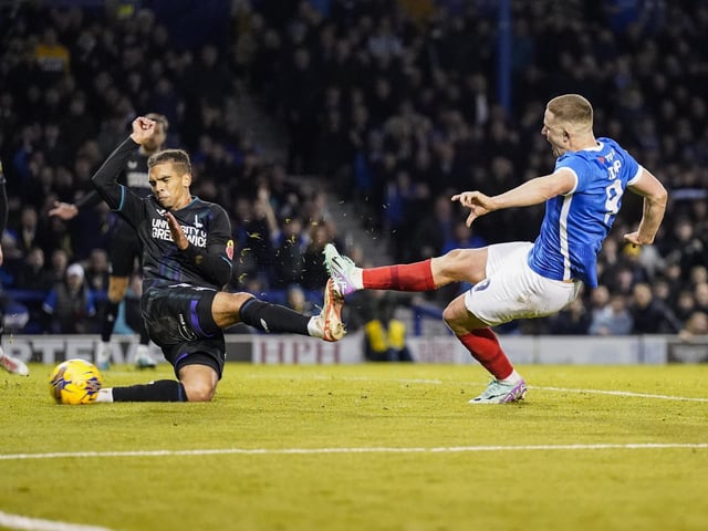 Colby Bishop fires past the post