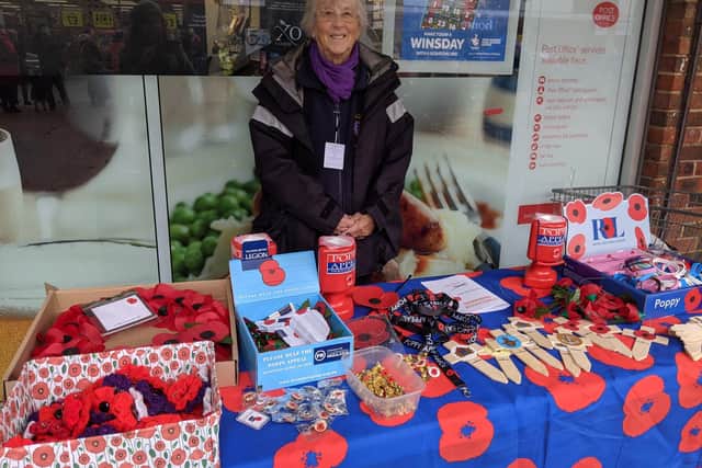 Poppy seller Molly Jones. Picture: Emily Turner