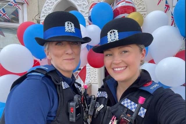 Police all smiles in Buckland. Pic Portsmouth police