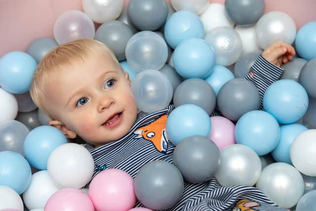 Robyn Canaway, 19 months old, at home in Waterlooville. Picture: Mike Cooter (231022)