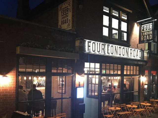 Four London Road in Horndean is one of the trendiest venue in Hampshire, according to OpenTable. It specialises in stone baked pizzas and offers a variety of small plates.