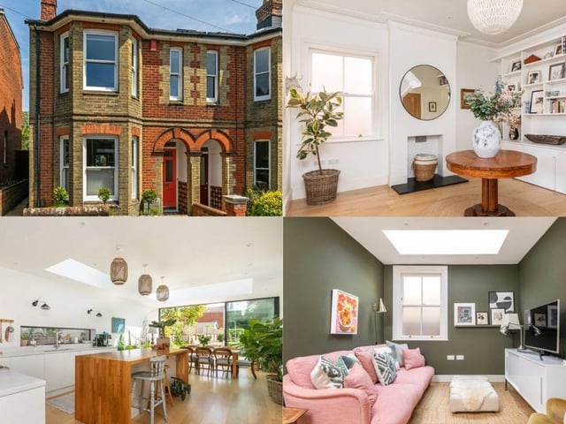 This property comes with four bedrooms, three bathrooms and two reception rooms and it is being sold with Belgarum.
