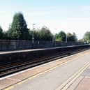 Police swarmed Portchester Railway Station in Hill Road earlier this morning. Picture: Sarah Standing (280920-4683)