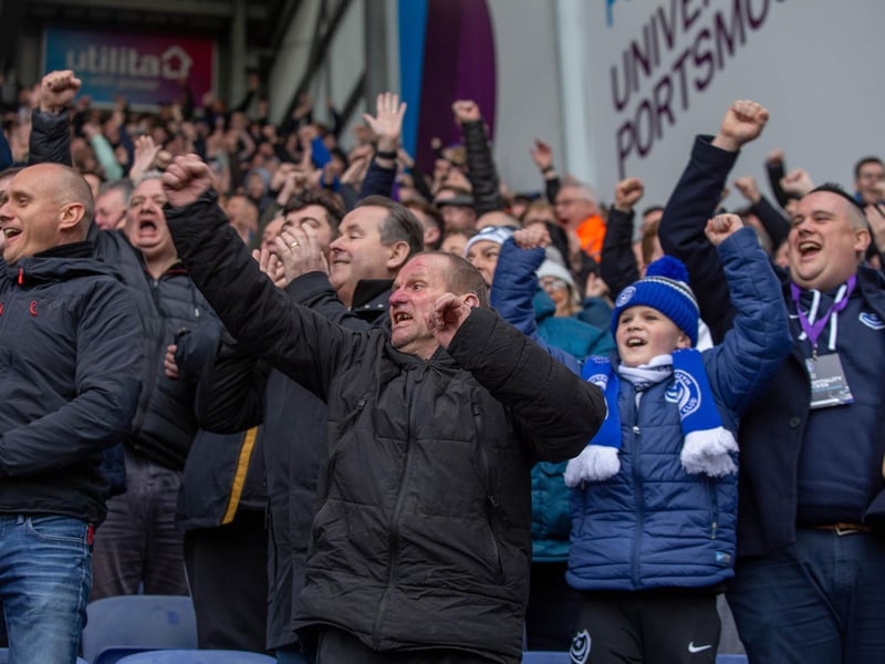 There was also the matter of a game with Pompey fans celebrating Owen Dale's second-half goal to snatch the points.