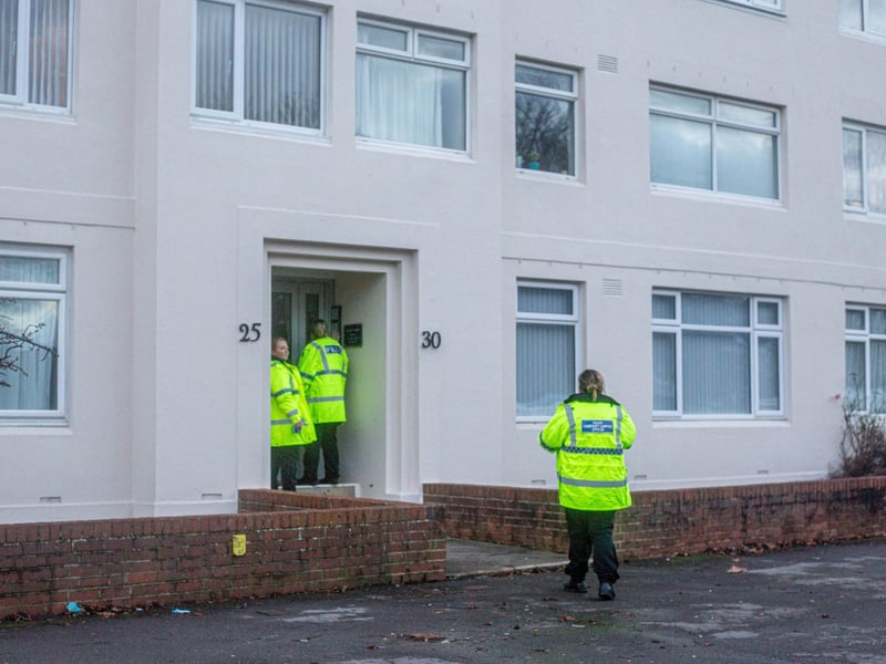 The roof of a block of flats has been damaged in London Road, at the junction with Doyle Avenue, Hilsea.